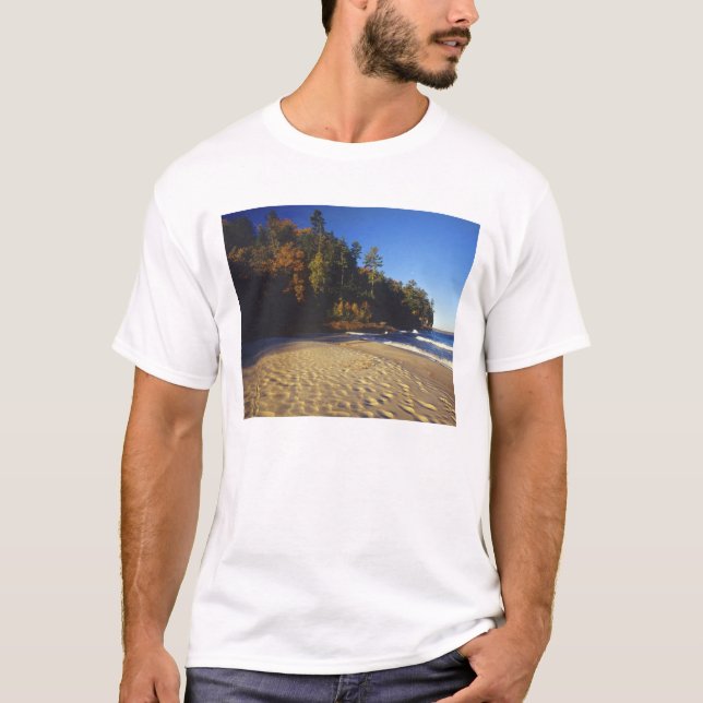 T-shirt Plage de Miners à Pictured Rocks National (Devant)