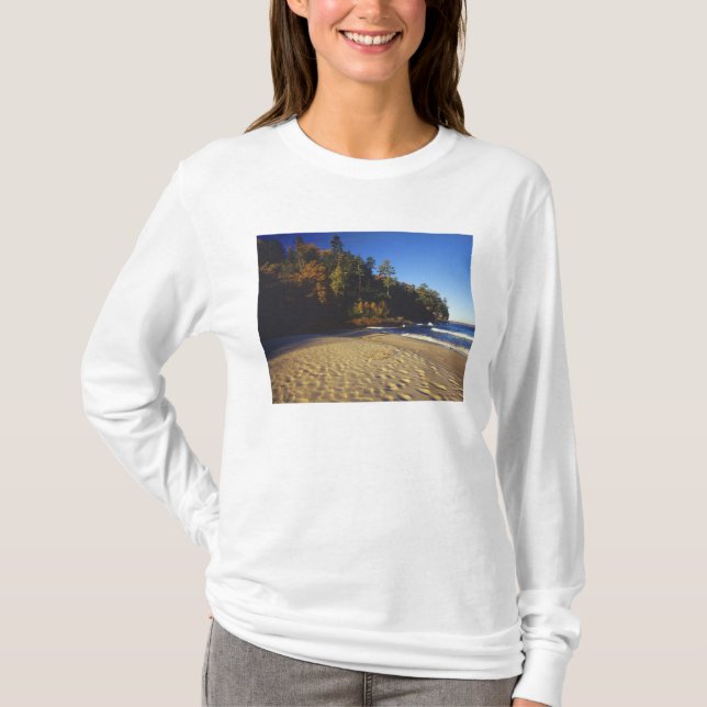 T-shirt Plage de Miners à Pictured Rocks National (Devant)