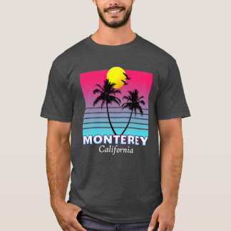 T-shirt Plage de Monterey Californie Été Souvenir Grande T