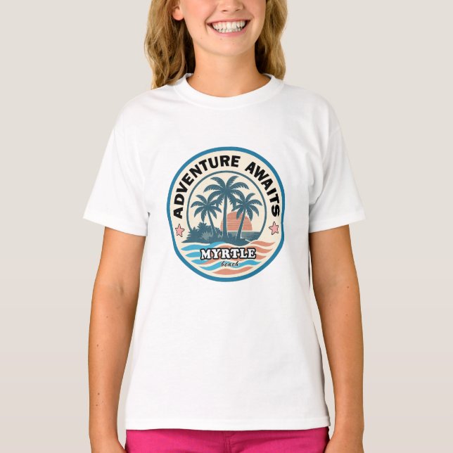 T-shirt Plage de Myrtle (Devant)