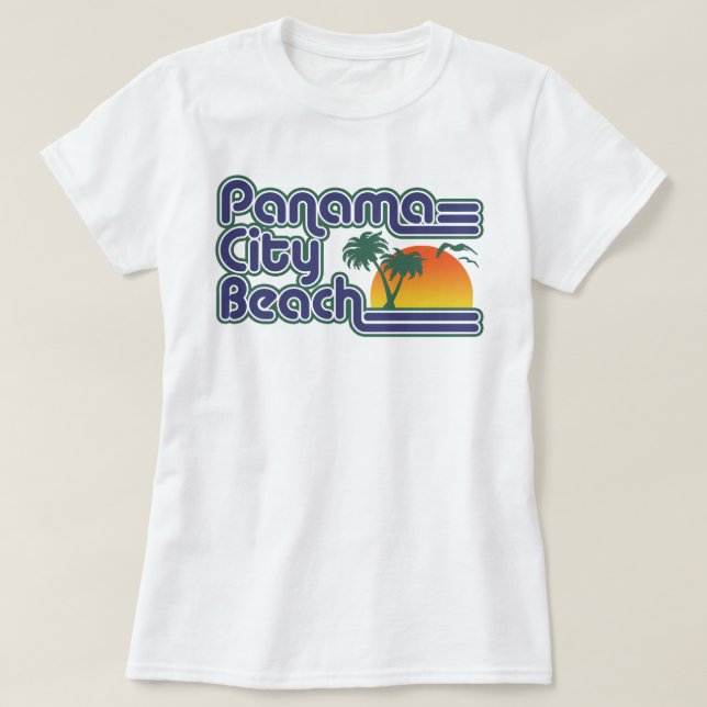 T-shirt Plage de Panama City (Design devant)