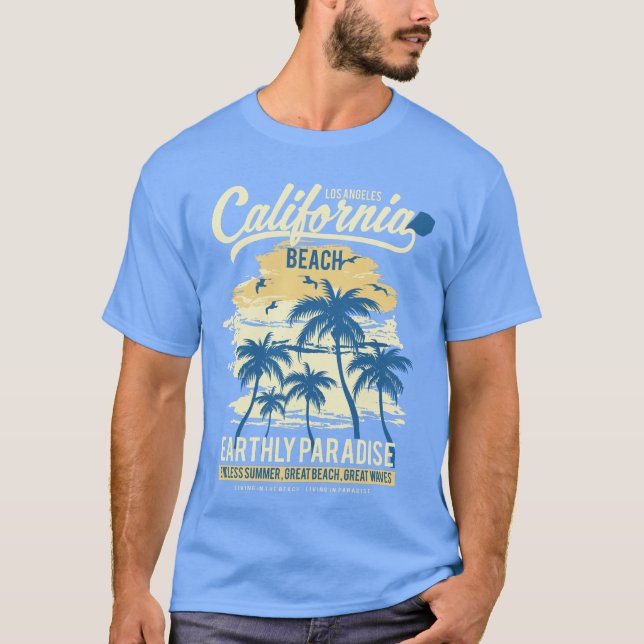 T-shirt Plage de Paradise California (Devant)