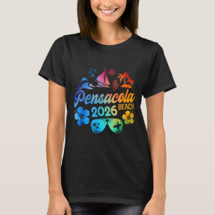 T-shirt Plage de Pensacola Floride 2026 Vacances Teinture 