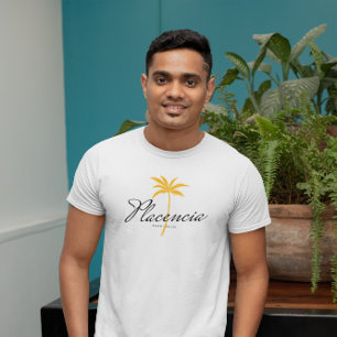 T-shirt Plage de Placencia, Belize Style Vintage minimalis