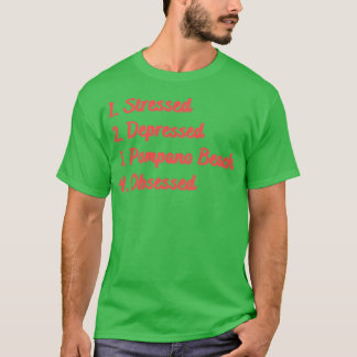 T-shirt Plage de Pompano déprimée et stressée