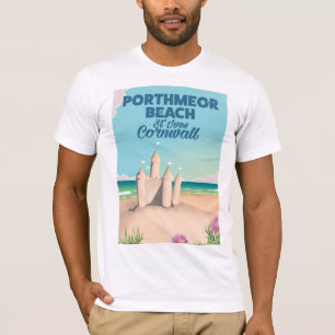 T-shirt Plage de Porthmeor, St Ives, Cornouailles