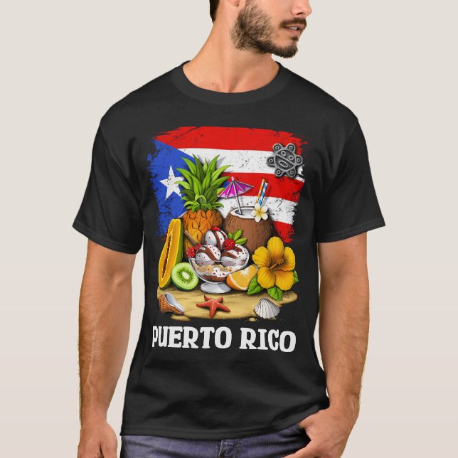 T-shirt Plage de Porto Rico (Devant)