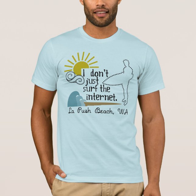 T-shirt Plage de poussée de La (Devant)