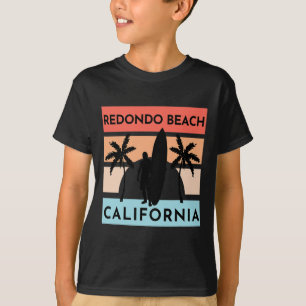 T-shirt Plage de Redondo Californie Surf Vacances d'été Vi