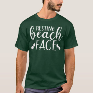 T-shirt Plage de repos Face Amusante Conception pour se dé