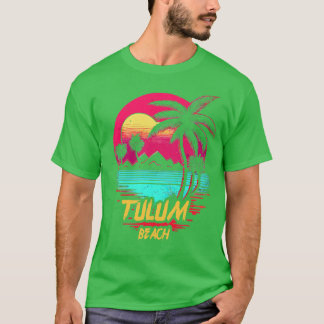 T-shirt Plage de Retrowave Tulum Beach