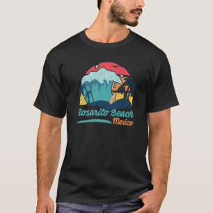 T-shirt Plage de Rosarito Plage de Mexico Coucher de solei