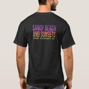 T-shirt Plage De Sable Et Couchers De Soleil Point Agréabl