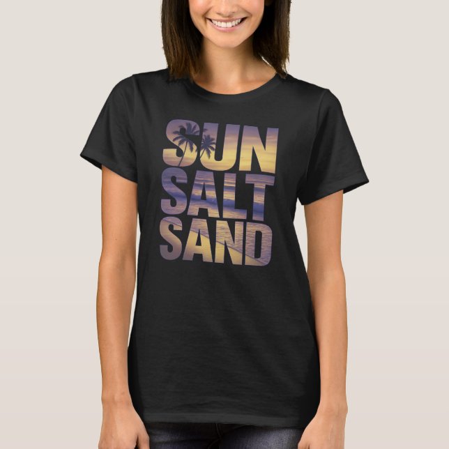 T-shirt Plage de sable fin (Devant)