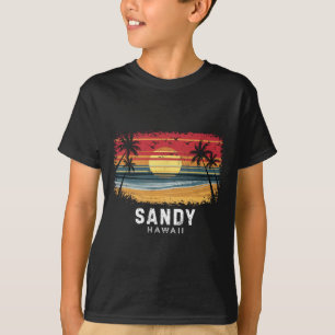 T-shirt Plage de sable Hawaï Planche de surf Plage