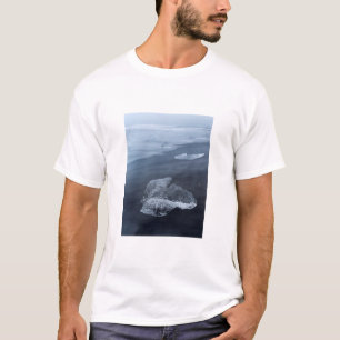 T-shirt Plage de sable noir et glace, Islande