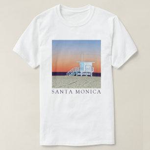 T-shirt Plage de Santa Monica Los Angeles, Californie