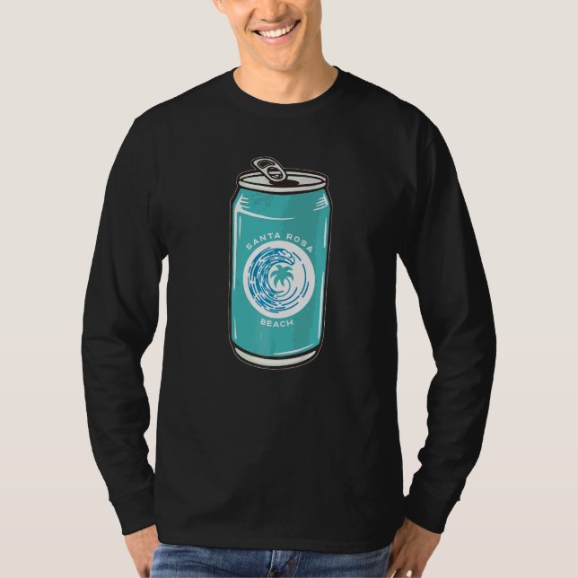 T-shirt Plage de Santa Rosa Floride Fl Bière Boîte Boisson (Devant)