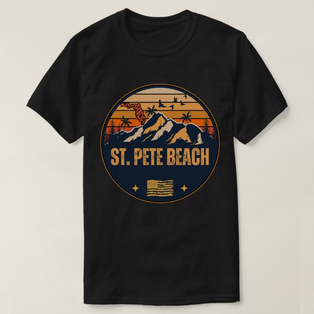 T-shirt Plage de St. Pete, Floride  (Design devant)