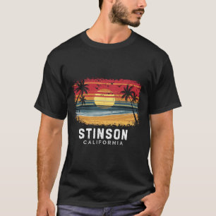 T-shirt Plage de Stinson Beach Californie Surfboard