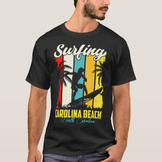 T-shirt Plage de surf en Caroline du Nord