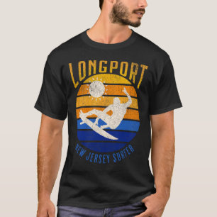 T-shirt Plage De Surf Nj Surfer Longport Du New Jersey