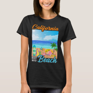 T-shirt Plage de surf vintage Retro Surfing Vacances été