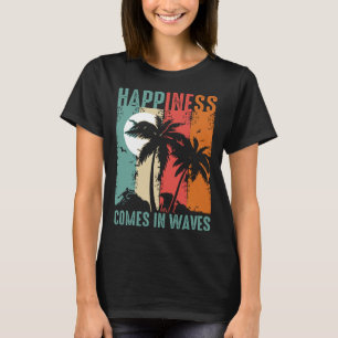 T-shirt Plage de surf vintage Retro Surfing Vacances été