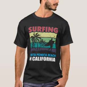 T-shirt Plage de surf vintage Retro Surfing Vacances été