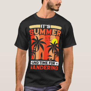 T-shirt Plage de surf vintage Retro Surfing Vacances été