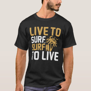 T-shirt Plage de surf vintage Retro Surfing Vacances été