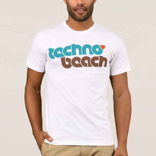 T-shirt Plage de techno (Devant)