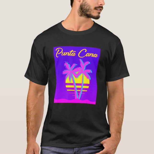 T-shirt Plage de vacances d'été de Punta Cana (Devant)