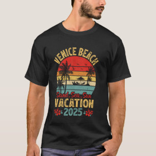 T-shirt Plage de Venise Californie Sable Mer Soleil Vacanc
