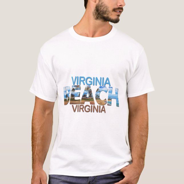 T-shirt Plage de virginie d'été - virginie (Devant)