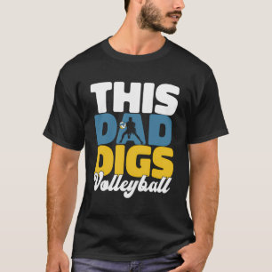 T-shirt Plage de volleyball - Vball Volleyball papa