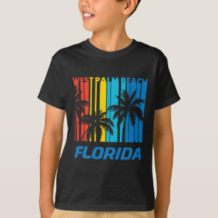T-shirt Plage de West Palm Beach Floride Palmiers Vacances