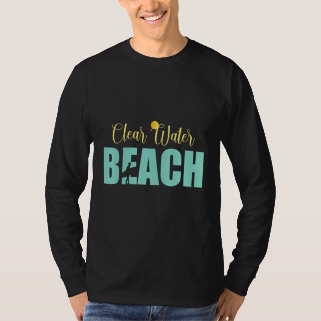 T-shirt Plage d'eau claire (Devant)