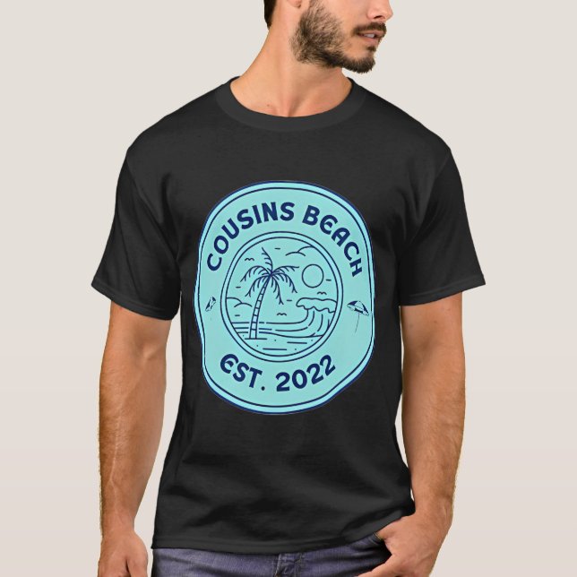 T-shirt plage des Cousins  (Devant)