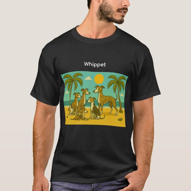 T-shirt Plage des Whippet (Devant)