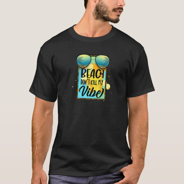 T-shirt Plage d'été de Hallo (Devant)