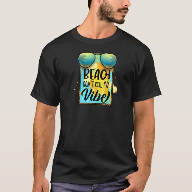 T-shirt Plage d'été de Hallo (Devant)