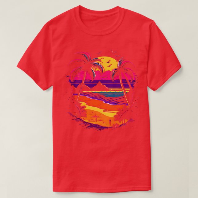 T-shirt Plage d'été Lover 1 (Design devant)