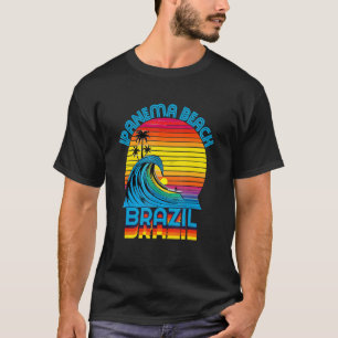 T-shirt Plage d'Ipanema Brésil Rétro Throwback Surf & Plag