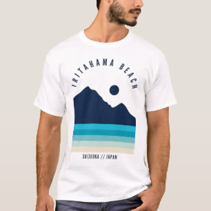 T-shirt Plage d'Iritahama Shizuoka Japon Rétro Vintage