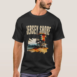 T-shirt Plage Du New Jersey Shore En Bord De Mer Garde-Ven