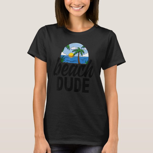 T-shirt Plage Dude Femmes Beach Adventures Love Sunrise (Devant)