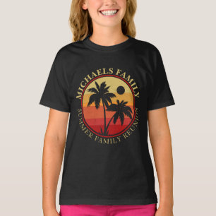 T-shirt Plage Famille Réunion Sunset Island Vacances