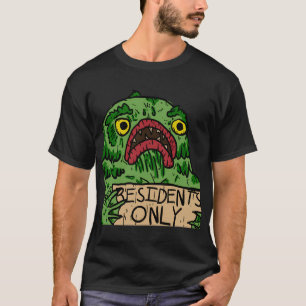 T-shirt Plage fermée. Résidents uniquement