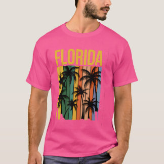 T-shirt Plage Floride Palmiers d'été